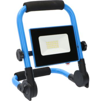SHADA Akku LED Straher Baustellenstrahler 10W, 700 Lumen, 6000K, LI-Ion Akku 2200mAh mit USB-Ladegerät (0300121B)